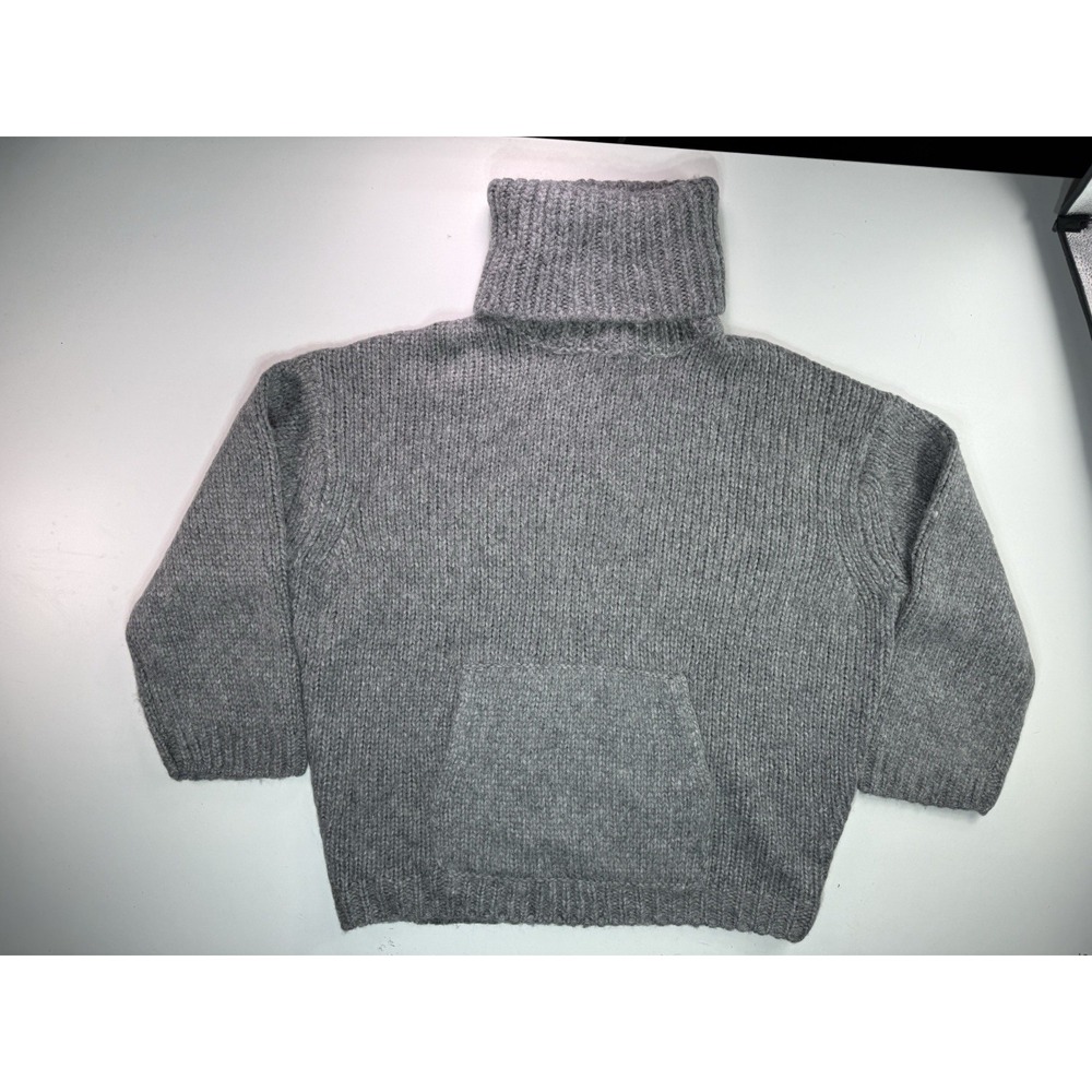 Helsa Janin‎ Turtleneck Sweater Medium Wool Alpaca Kangaroo Pocket Oversized Fit - Picture 5 of 14